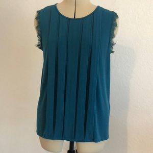 Banana Republic Peacock Blue Blouse